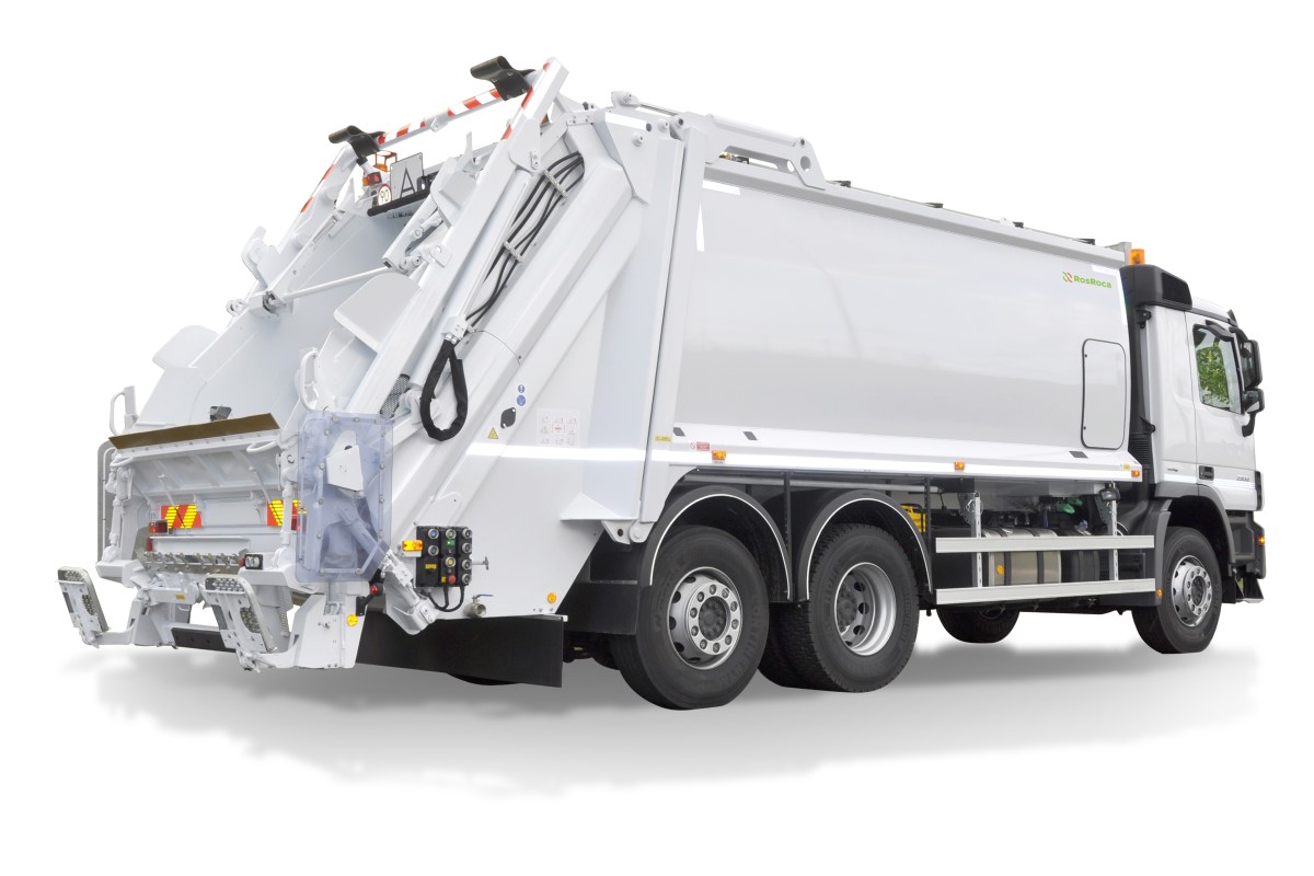 Compactador de recolha de resíduos com carregamento traseiro Olympus High Capactity para recolha de resíduos High Capacity