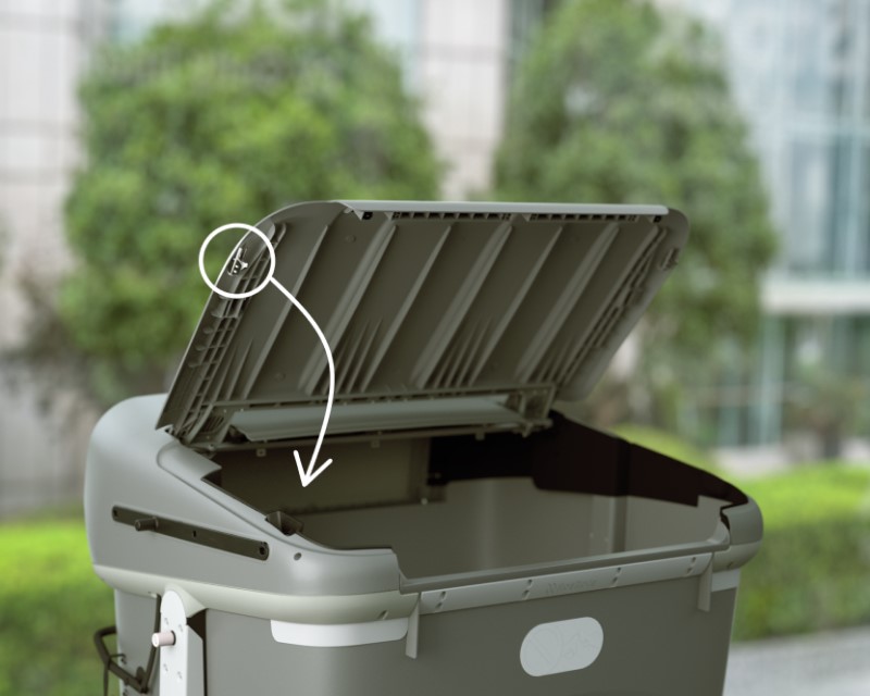 ICON contentor de recolha de resíduos de carregamento lateral